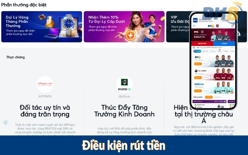 Điều kiện rút tiền