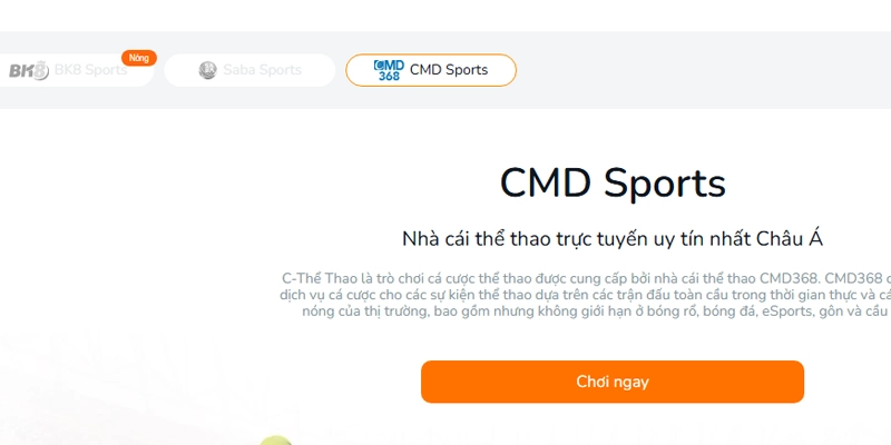 Những sảnh cược thể thao đình đám tại BK8 Những sảnh cược thể thao đình đám tại BK8
